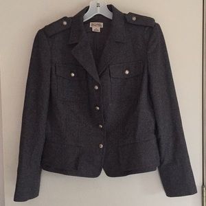 Michael Kors Size 14 Wool Blend Gray Jacket Lined